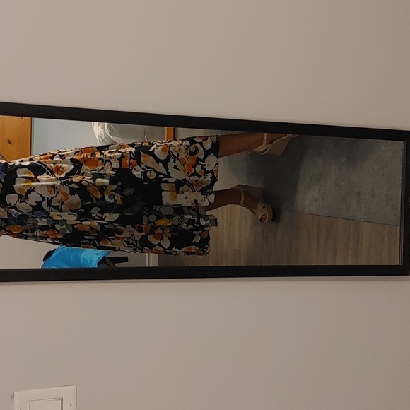 New Navy Abstract Cutout-Front Sleeveless Midi Dress - Picture 8 of 8